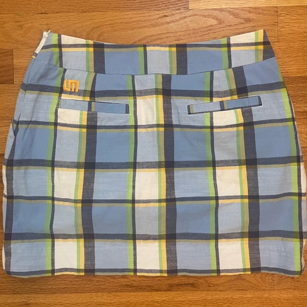 Loud mouth ladies plaid golf skort - Picture 3 of 5